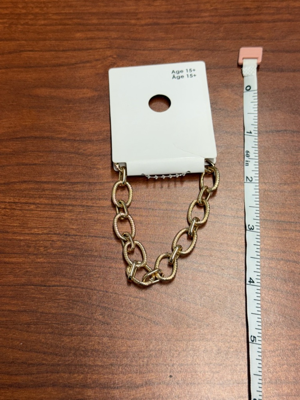 Textured Gold Rope-Link Bracelet - Picture 4 of 4